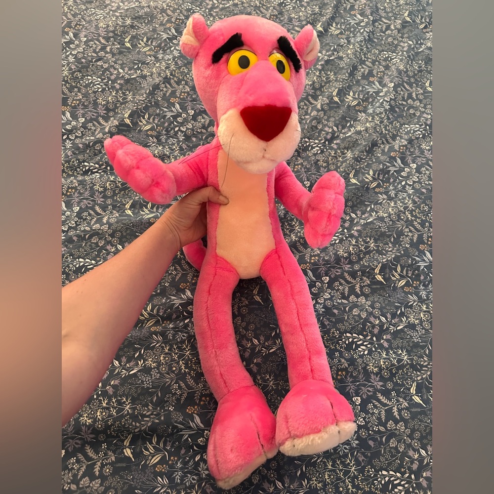 1996 UNITED ARTISTS PICTURE 22" Plush PINK PANTHER Lg BENDABLE Poseable Big Toy